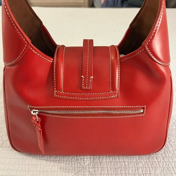 Dooney And Bourke Toscana Florentine leather Shoulder Bag In Red, EUC 🔥 - Picture 4 of 16
